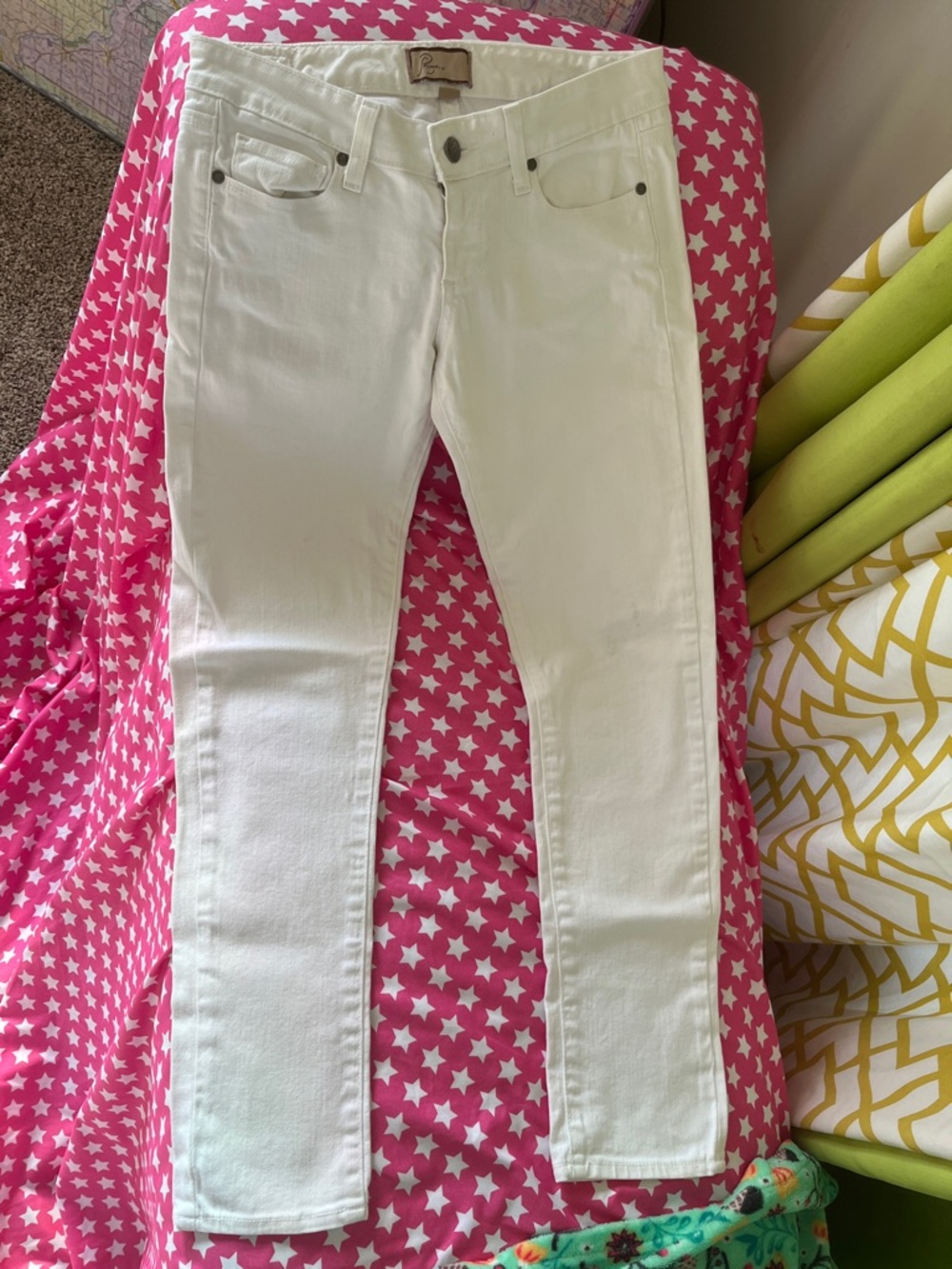 Paige White Roxie Crop Jeans